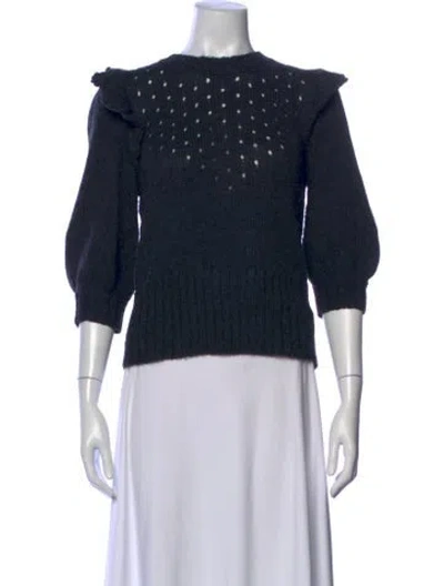 Pre-owned St. Roche Baby Alpaca Crew Neck Sweater In Multi