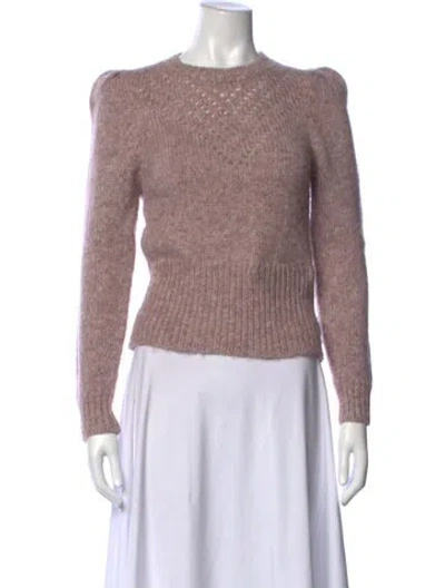 Pre-owned St. Roche Baby Alpaca Crew Neck Sweater In Purple
