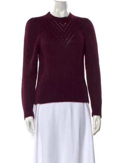 Pre-owned St. Roche Baby Alpaca Crew Neck Sweater W/ Tags In Purple