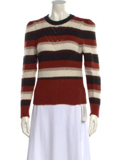 Pre-owned St. Roche Baby Alpaca Striped Sweater In Multi