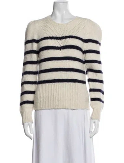 Pre-owned St. Roche Baby Alpaca Striped Sweater In Multicolor