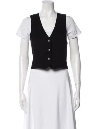Pre-owned St. Roche Corduroy Vest In Black