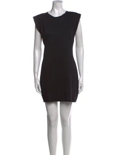 Pre-owned St. Roche Crew Neck Mini Dress In Black