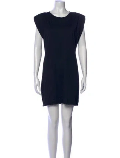 Pre-owned St. Roche Crew Neck Mini Dress In Blue