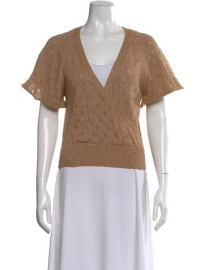 Pre-owned St. Roche Crew Neck Short Sleeve Top In Neutral