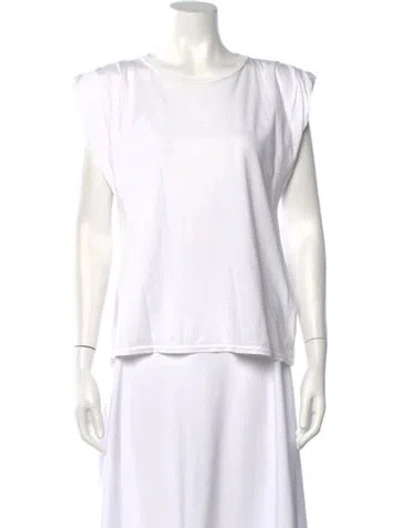 Pre-owned St. Roche Crew Neck Sleeveless T-shirt In Neutrals