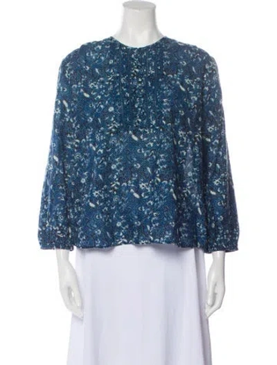 Pre-owned St. Roche Leather Printed Evening Jacket W/ Tags In Multi