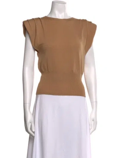 Pre-owned St. Roche Merino Wool Crew Neck Sweater In Neutrals