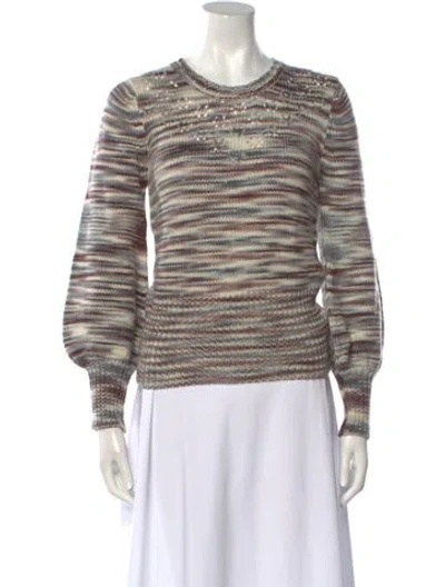 Pre-owned St. Roche Merino Wool Striped Sweater In Multi