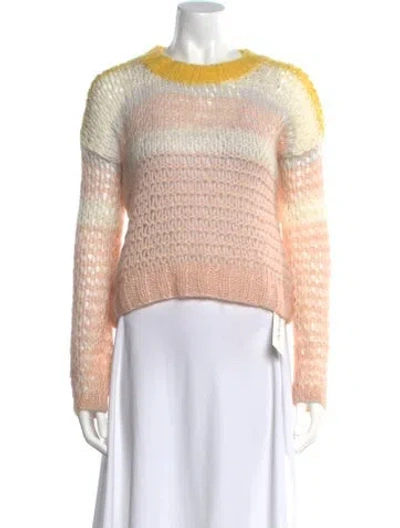 Pre-owned St. Roche Merino Wool Striped Sweater In Multi