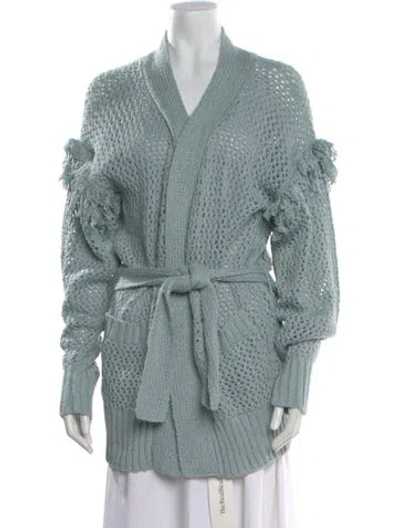 Pre-owned St. Roche Mock Neck Sweater In Blue