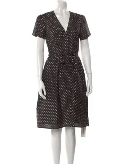 Pre-owned St. Roche Silk Midi Length Dress In Black