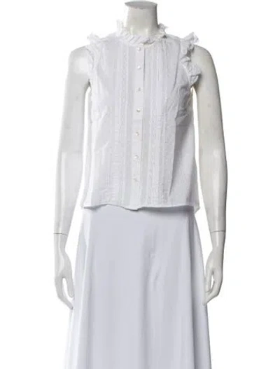 Pre-owned St. Roche Sleeveless Blouse In White