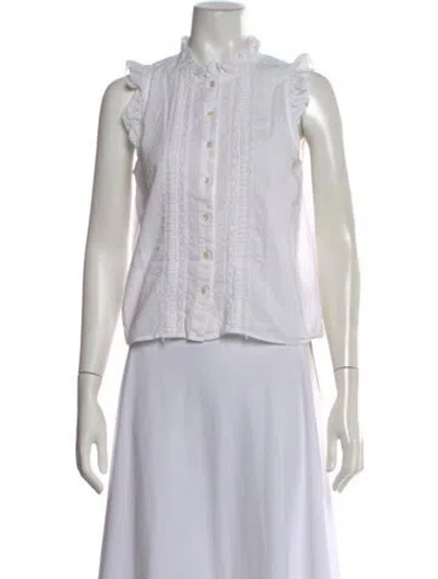 Pre-owned St. Roche Sleeveless Blouse In White