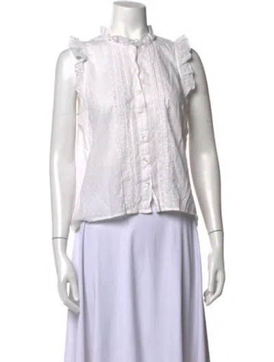 Pre-owned St. Roche Sleeveless Blouse In White