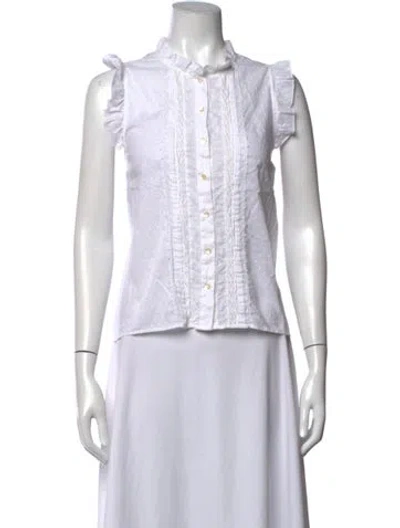 Pre-owned St. Roche Sleeveless Blouse In White