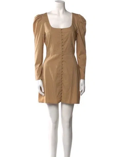 Pre-owned St. Roche Square Neckline Mini Dress W/ Tags In Neutral