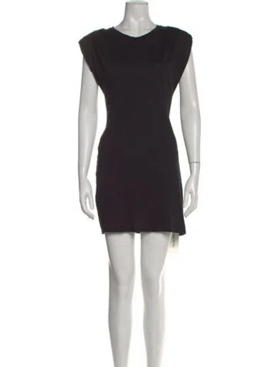 Pre-owned St. Roche Supima Cotton Mini Dress In Black