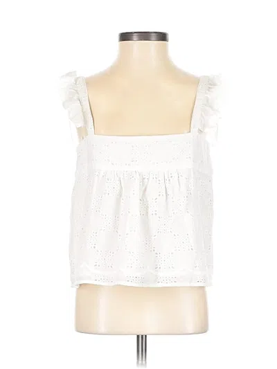 Pre-owned St. Roche Tank Top White Strapless Neckline Tops