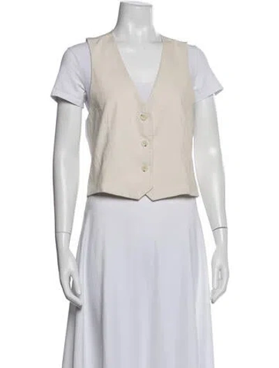Pre-owned St. Roche Vest In Neutral