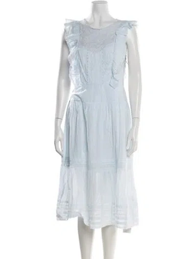 Pre-owned St. Roche V-neck Long Dress W/ Tags In Blue
