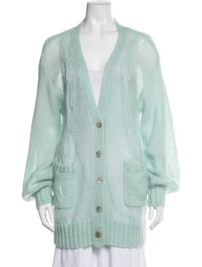 Pre-owned St. Roche V-neck Sweater In Blue