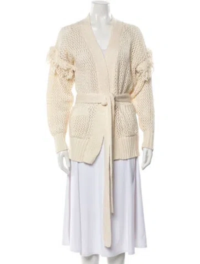 Pre-owned St. Roche V-neck Sweater In Neutral