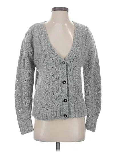 Pre-owned St. Roche Wool Cardigan Sweater In Gray