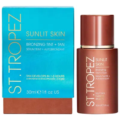 St Tropez Sunlit Skin Bronzing Tint And Self Tan Face Serum 1 oz / 30 ml