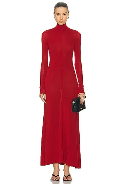 St Agni Jersey Maxi Dress In Red