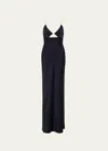 ST AGNI SILK BIAS MAXI SLIP DRESS