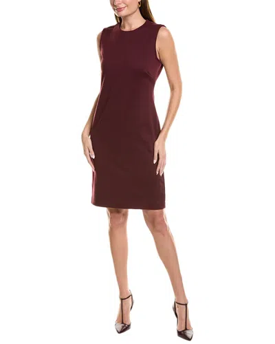 St John St. John Milano Wool-blend Dress In Red