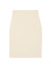 St John Santiago Sweater Knit Skirt In Ecru