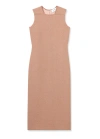 St John Sleeveless Lurex Knit Dress In Blossom Lurex Multi