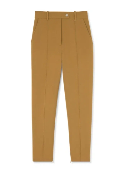 St John Stretch Crepe Suiting Pant In Hazel