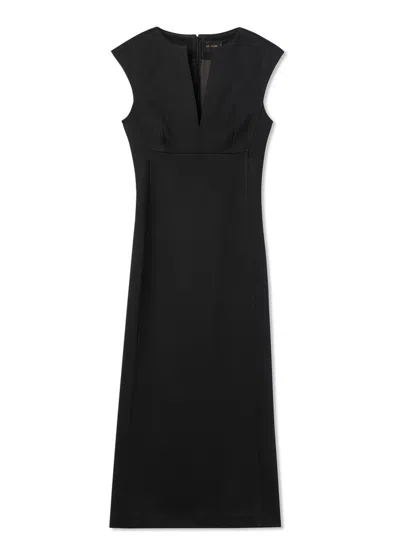 St. John Stretch Jersey Dress In Black