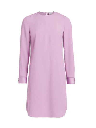 St John Women's Collection Line Satin Shirtdress In Amethyst | ModeSens