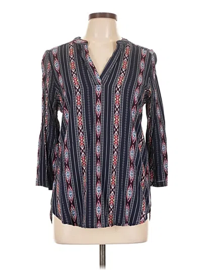 Pre-owned Staccato 3/4 Sleeve Blouse In Gray