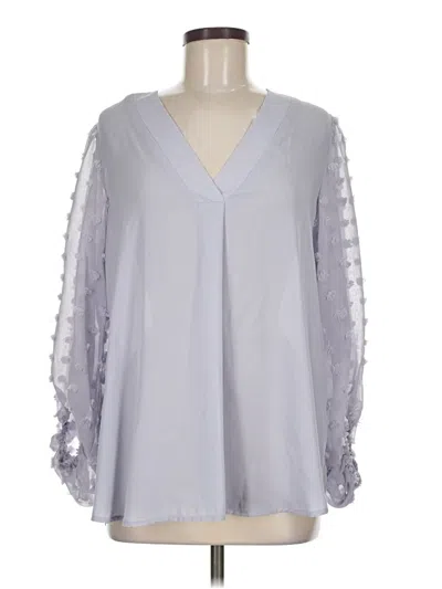 Staccato 3/4 Sleeve Blouse In Gray