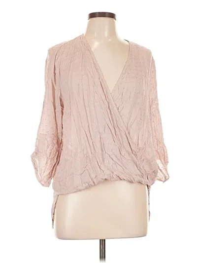 Pre-owned Staccato 3/4 Sleeve Blouse In Pink