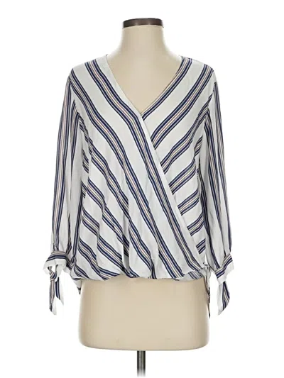 Pre-owned Staccato 3/4 Sleeve Blouse In White