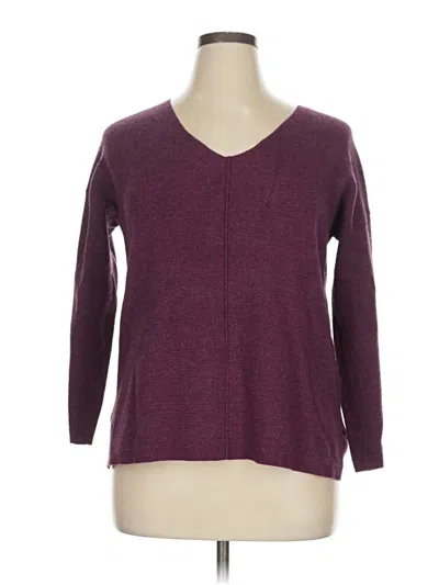 Pre-owned Staccato 3/4 Sleeve T-shirt In Burgundy