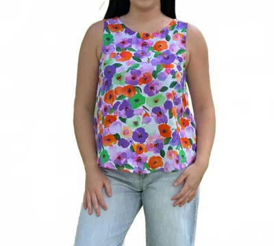 Staccato Bright And Bold Tank Top In Dark Lavender In Multi