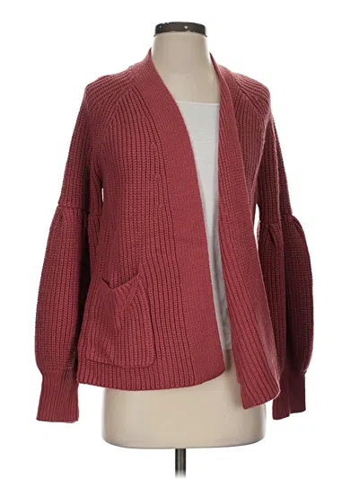 Pre-owned Staccato Cardigan Sweater In Burgundy