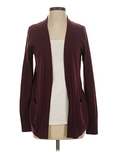 Pre-owned Staccato Cardigan Sweater In Burgundy