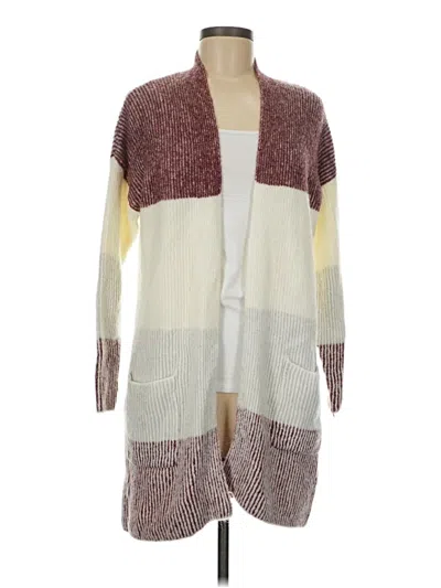 Pre-owned Staccato Cardigan Sweater In Burgundy
