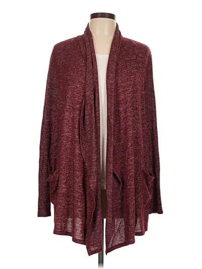 Pre-owned Staccato Cardigan Sweater In Burgundy
