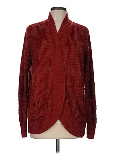 Pre-owned Staccato Cardigan Sweater In Burgundy