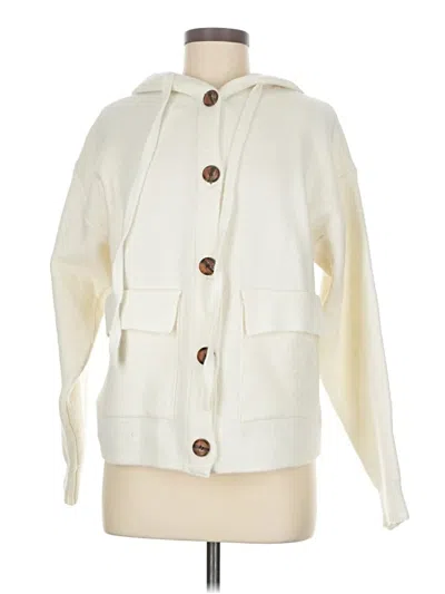 Pre-owned Staccato Cardigan Sweater In White