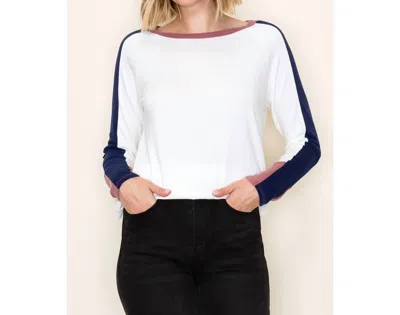 Staccato Carmen Colorblock Tee In Topa Color Block In White